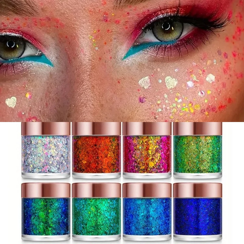 Eyeshadow Glitter Pigment - 1 Adet Payetler Vücut Glitter Jel