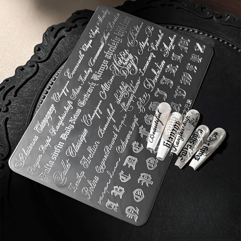 Nail Art Stamping Kit - 1 adet Nail Art damgalama plakaları