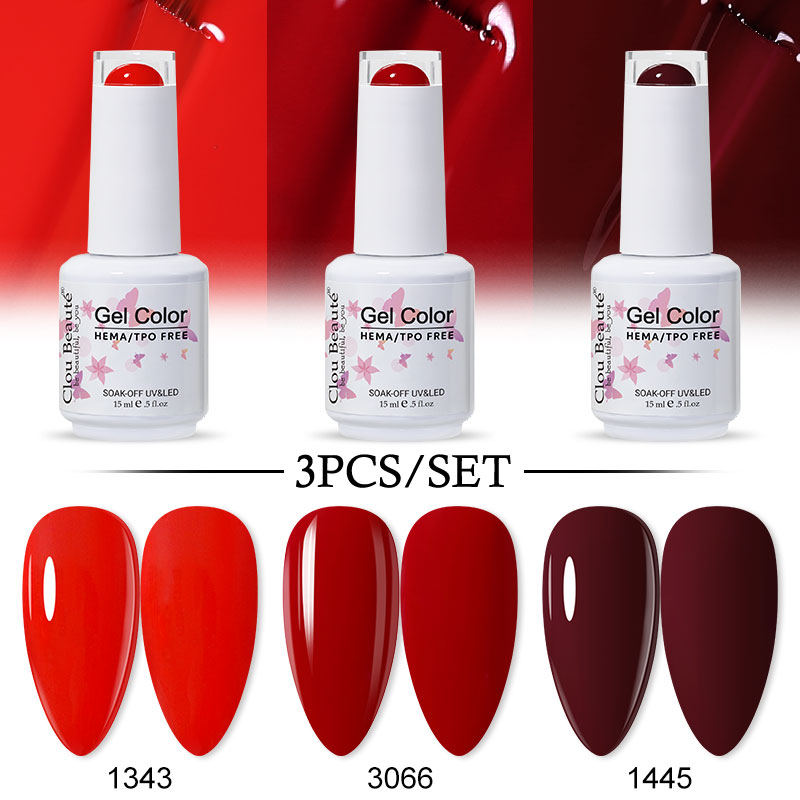 Nail Art Stamping Kit - Clou Beaute 15ML 3'lü HEMA TPO