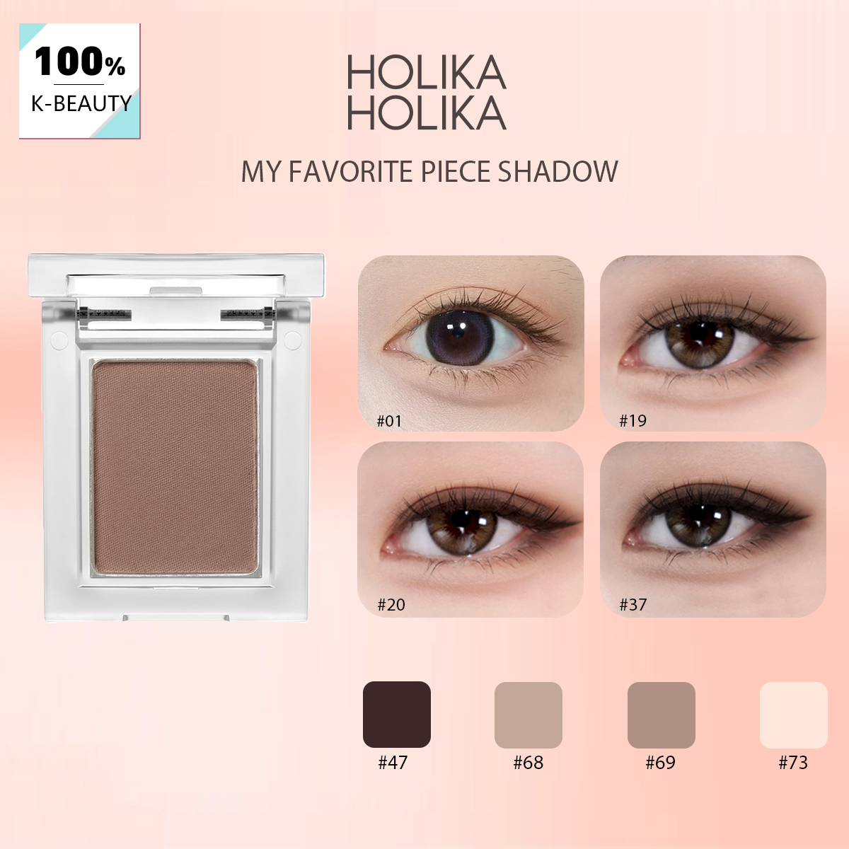 Eyeshadow Glitter Pigment - HOLIKA Favori Ürünüm Shadow-8 Renk, Yüksek