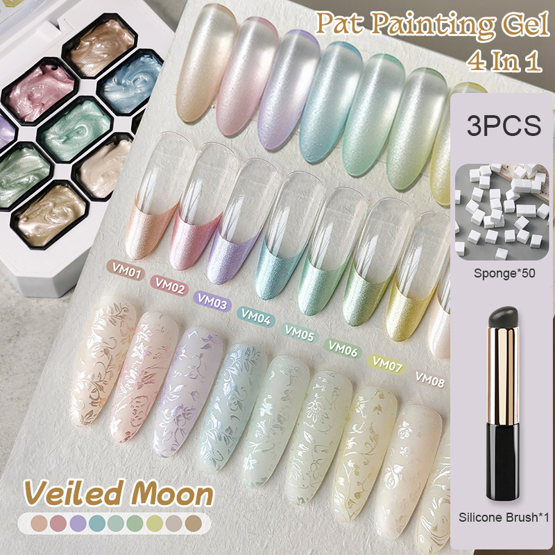 Nail Art Stamping Kit - UR SUGAR 3'lü İnci Pat Boyama