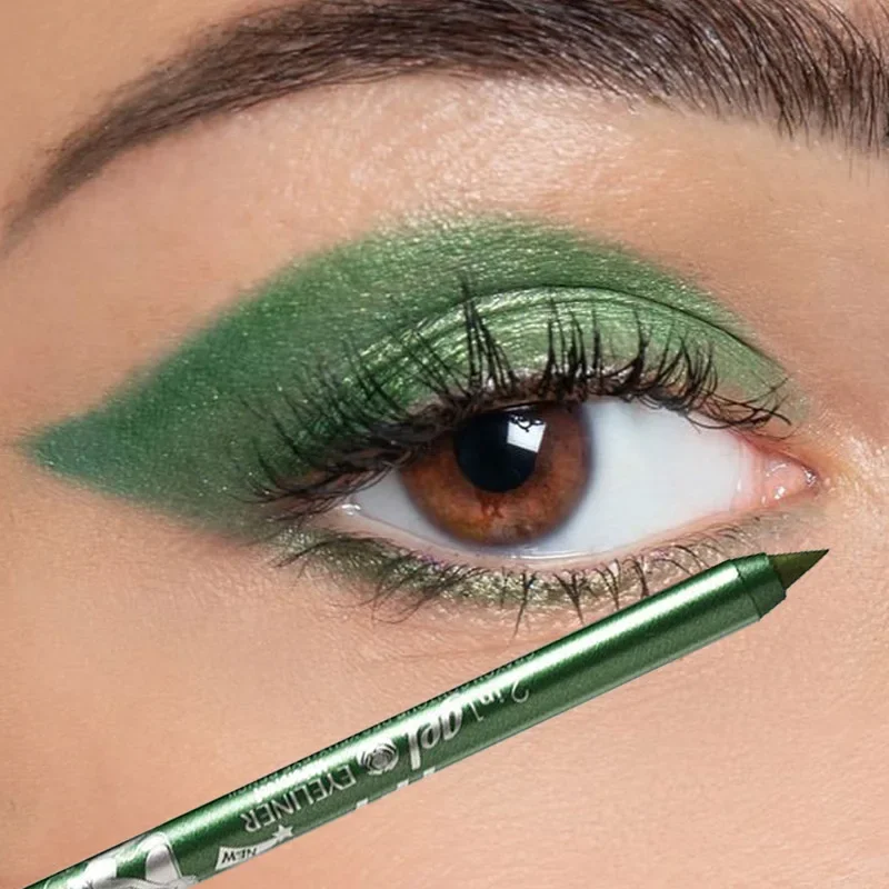Eyeshadow Glitter Pigment - 2'si 1 arada Mat Eyeliner Dudak