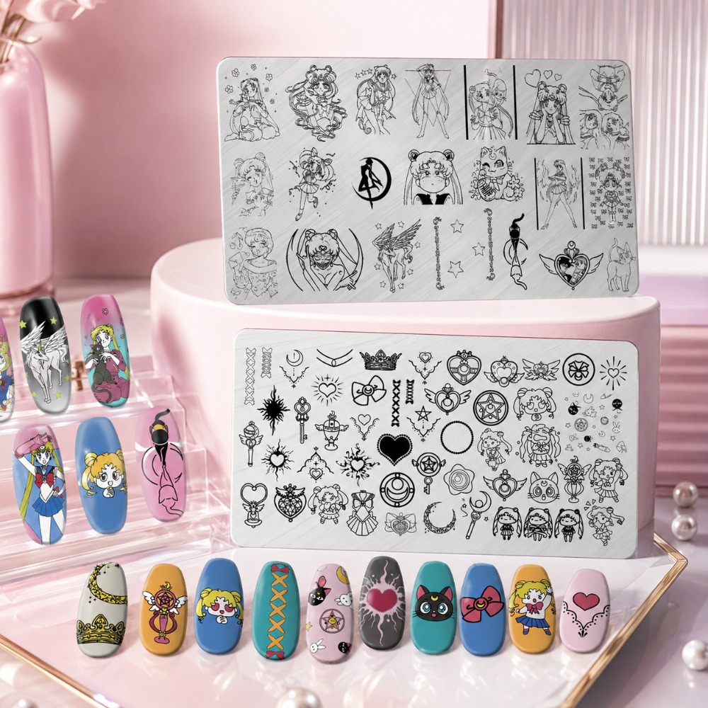 Sailor Moon Anime Tırnak Damga - Nail Art Stamping Kit incelemesi ve fiyatı