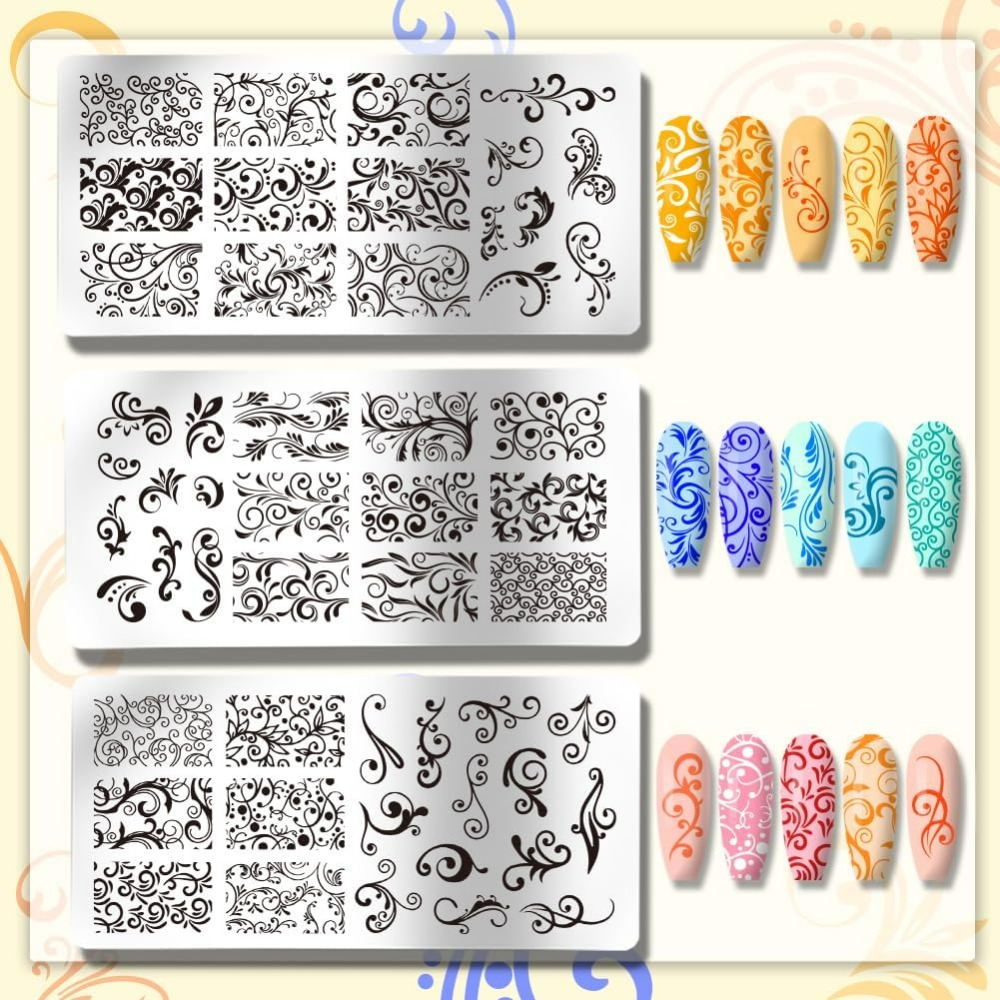3 adet Girdap Desen Nail Art Ş - Nail Art Stamping Kit incelemesi ve fiyatı