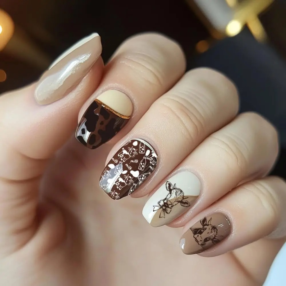 3 adet İnek Temalı Tırnak Bask - Nail Art Stamping Kit incelemesi ve fiyatı