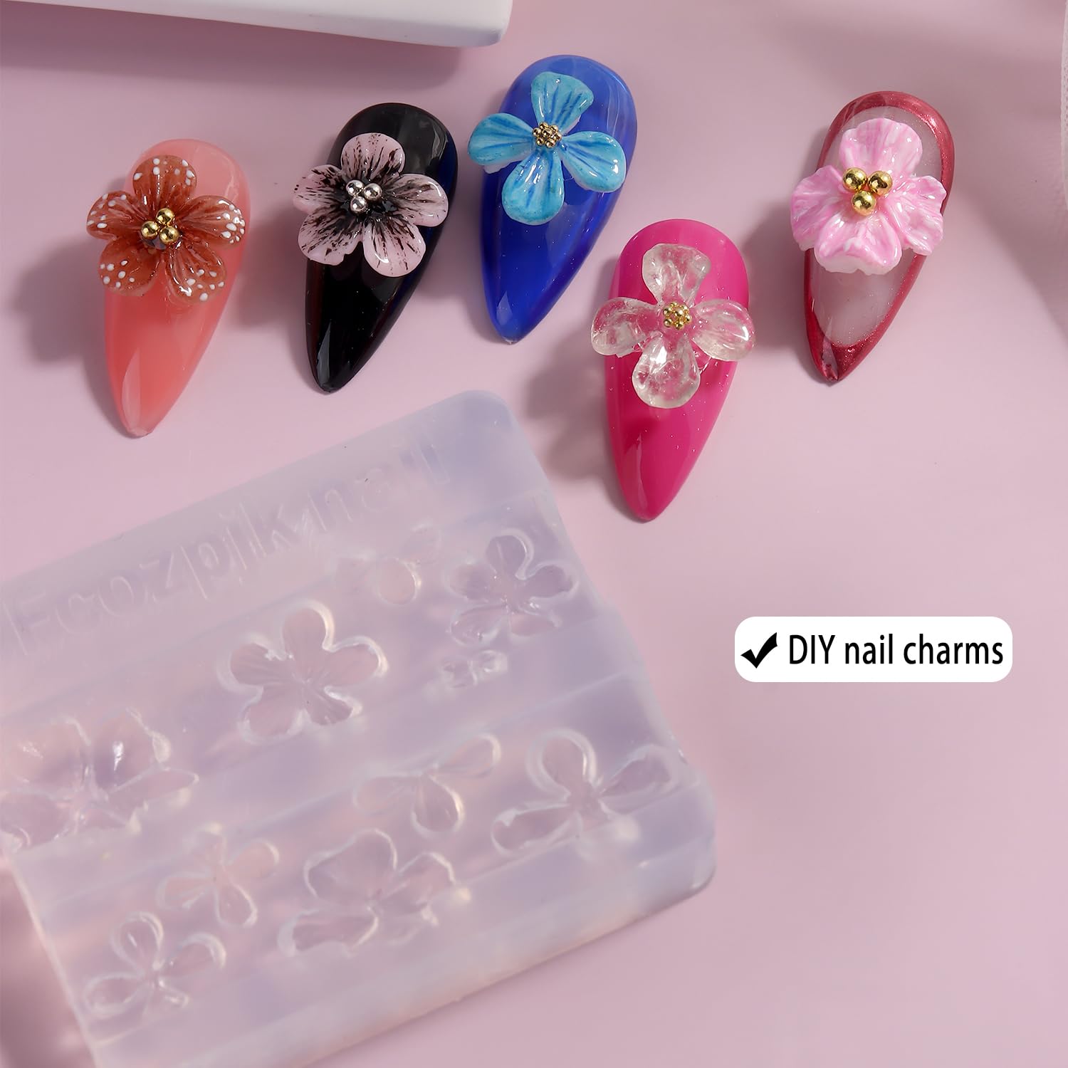 3D Silikon Çiçek Tırnak Oyma K - Nail Art Stamping Kit incelemesi ve fiyatı