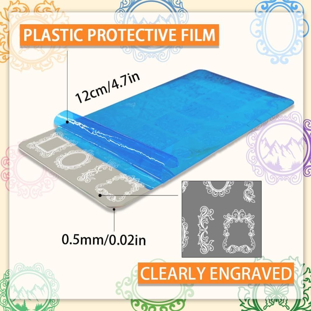 3 adet Vintage Resim Çerçevesi - Nail Art Stamping Kit incelemesi ve fiyatı