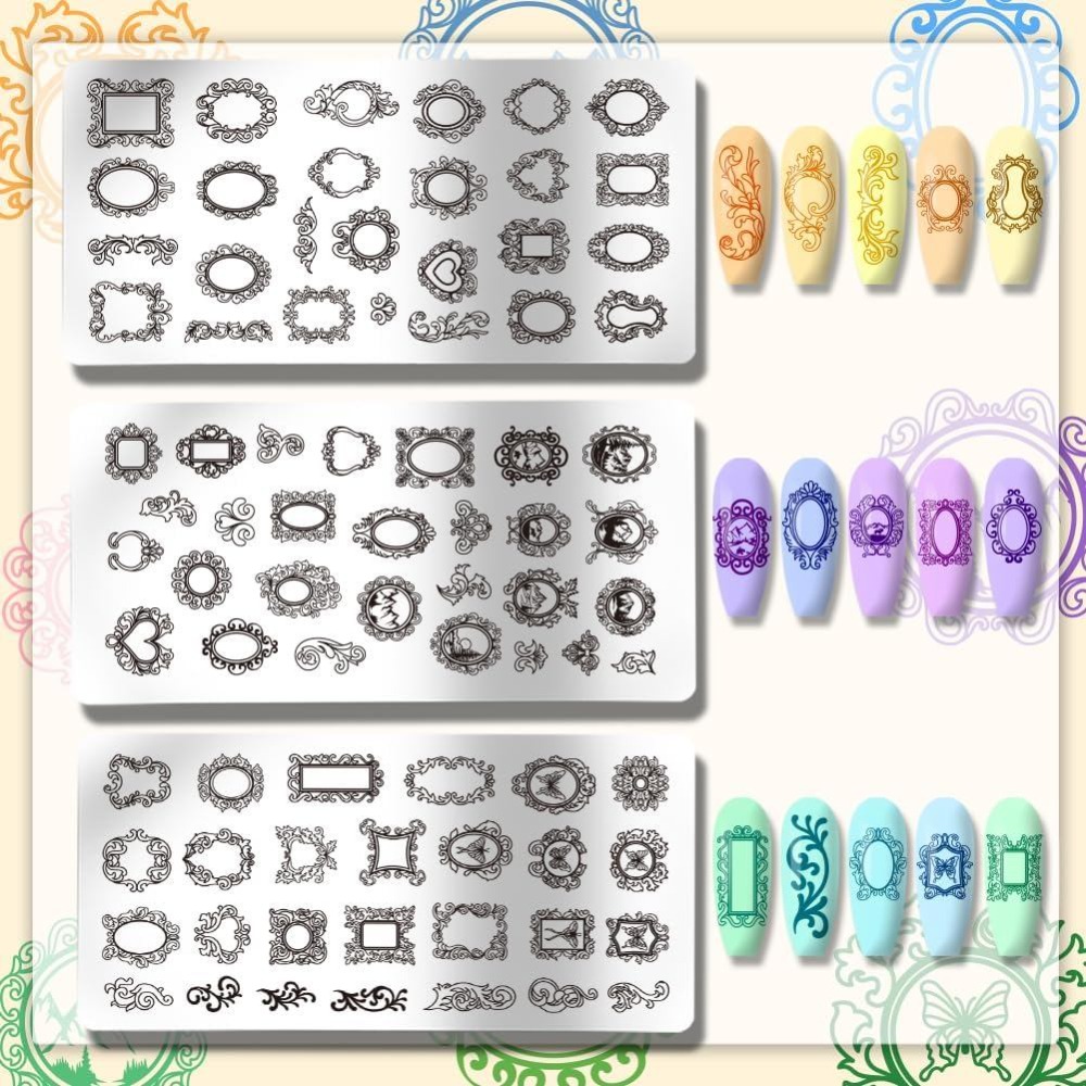 3 adet Vintage Resim Çerçevesi - Nail Art Stamping Kit incelemesi ve fiyatı