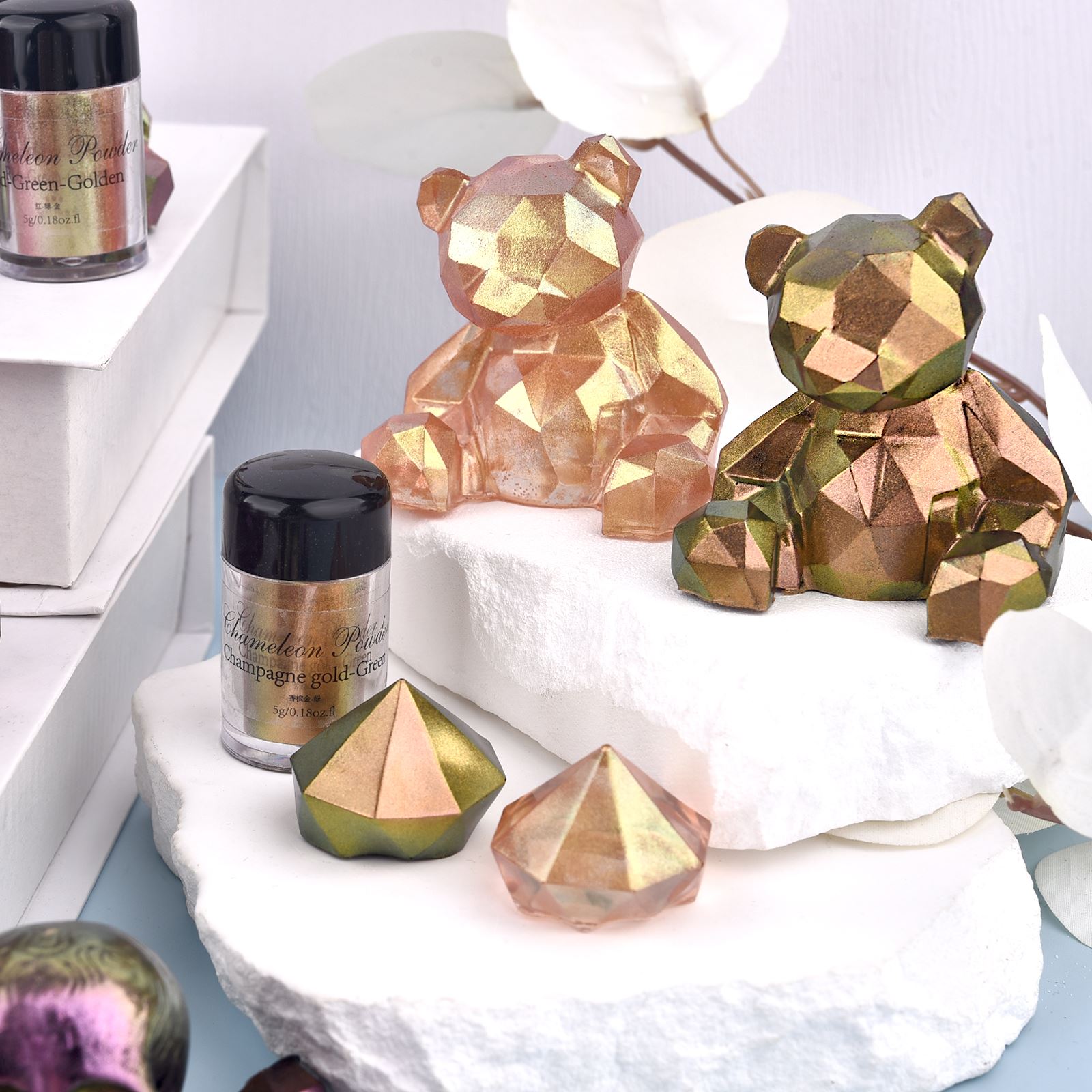 Ayna bukalemun reçine Pigment  - Eyeshadow Glitter Pigment incelemesi ve fiyatı