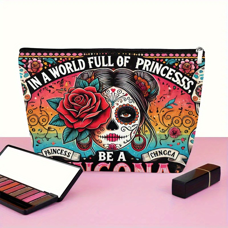 Bir çiçek ve kuru kafa desenli - Beauty Bag Makeup incelemesi ve fiyatı
