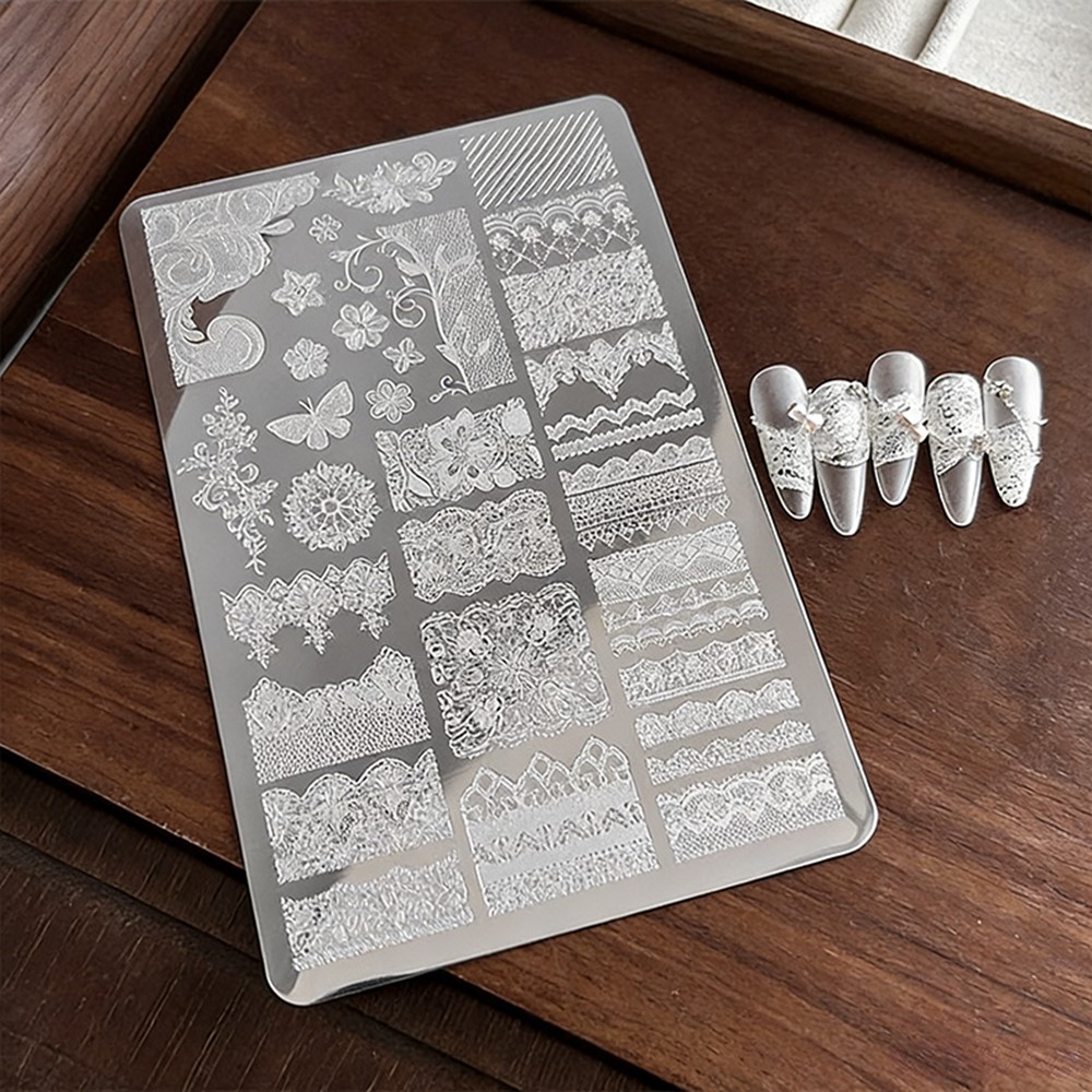 9*15 cm 3D Dantel Kelebek Nail - Nail Art Stamping Kit incelemesi ve fiyatı