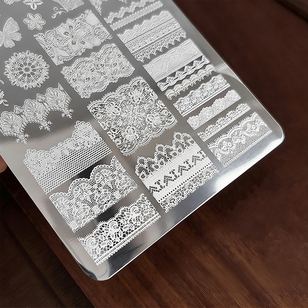 9*15 cm 3D Dantel Kelebek Nail - Nail Art Stamping Kit incelemesi ve fiyatı
